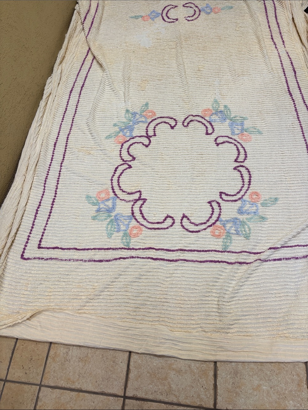 Vintage Chenille bedspread